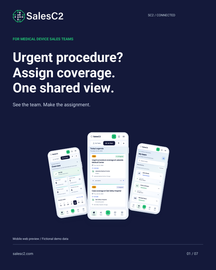 Visual walkthrough cover: Urgent procedure? Assign coverage.